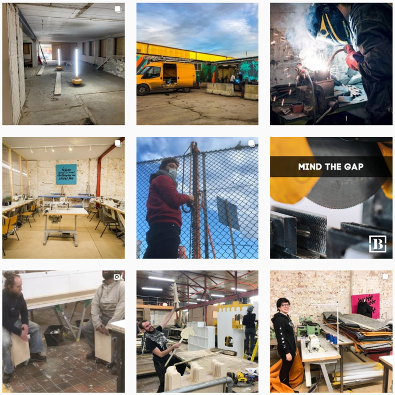 Collage of images from the Building BloQs complex